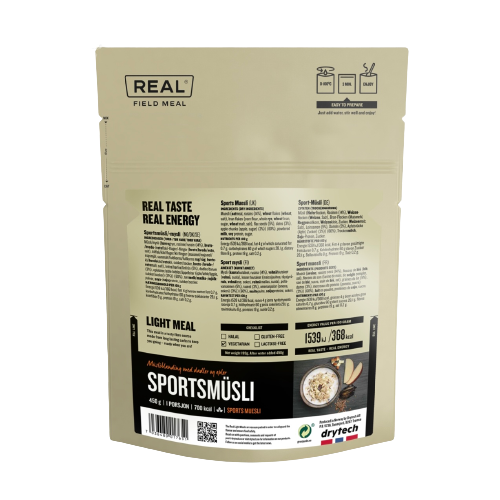 REAL Light Meal "Sjokolademüsli" Frühstück Müsli Trekking CH