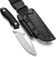 Wolfgangs Outdoor-Messer AMBULO mit Kydex Holster - D2 Stahl inkl. Survival Kit