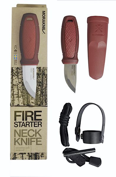 MORA Eldris Neck Knife Red (Feuerstarter-Kit)